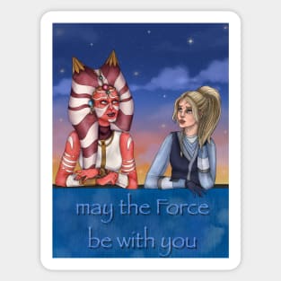 May the Force Be With You Sticker